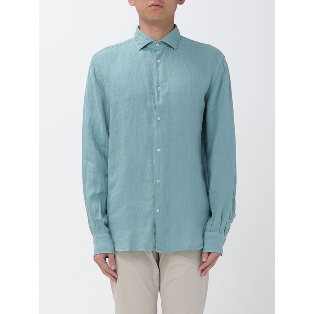 Brooksfield Shirt Men Teal
